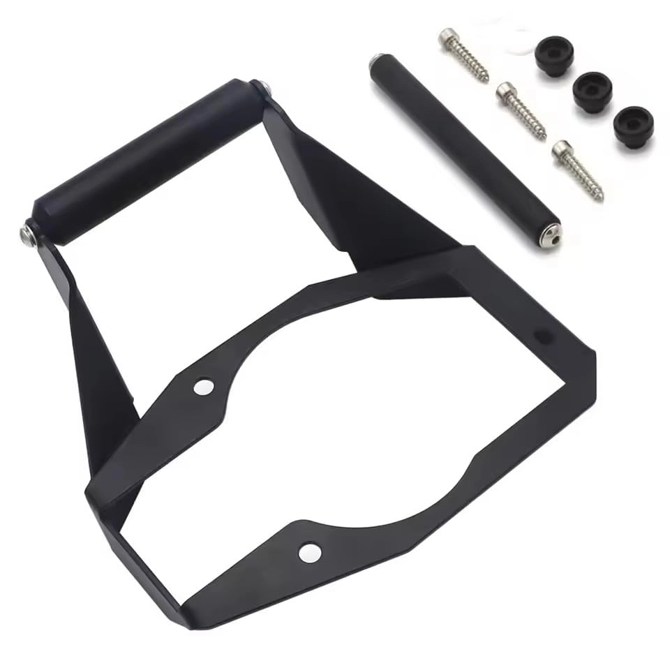 Motorcycle Bracket Mount Smartphone GPS Holder - Cup Holder Mount Adjustable Orange Black