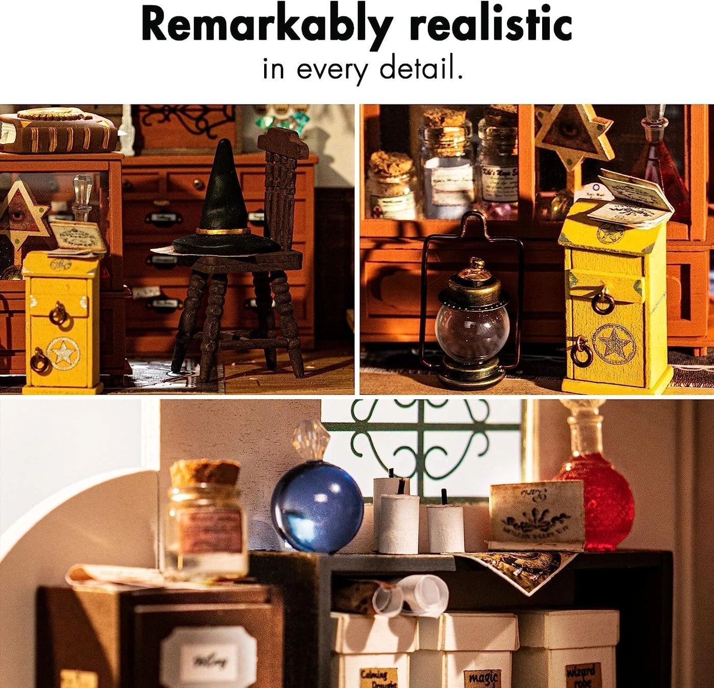 The Magic Study - DIY Miniature House Kit LED Lights