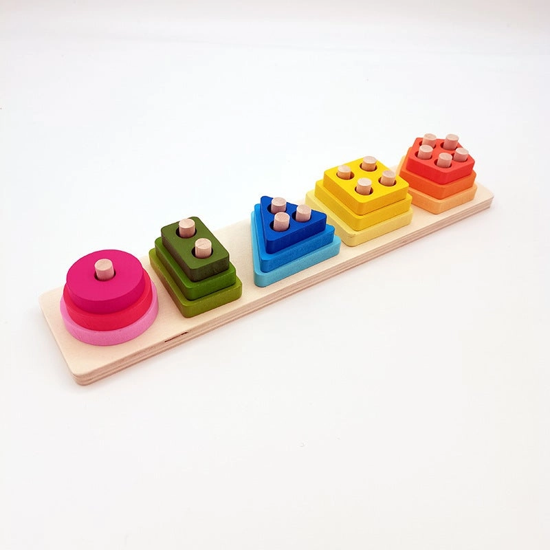 Capstro Gradient Column Shape Sorting Puzzle