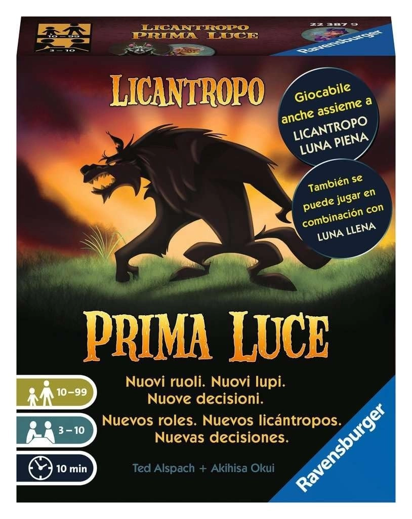 Ravensburger Licantrop Prima Luce - Card Game (Spanish)