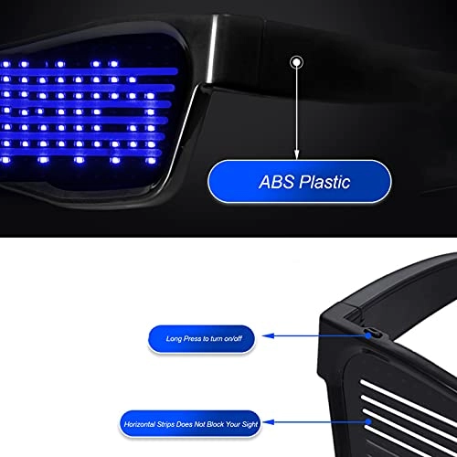 LED Light Glasses - USB Chargeable APP Control