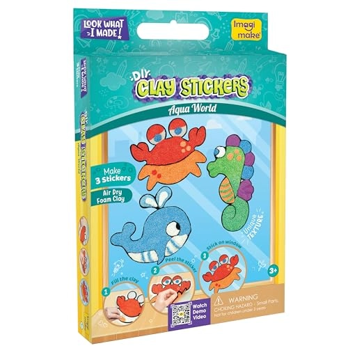 Aqua World - Clay Stickers Kit 9 pcs 3+ years