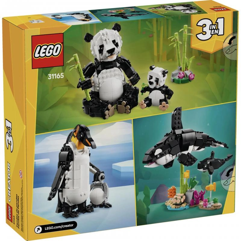 Creator 3in1 Wild Animals: Panda Family (31165) - 8+
