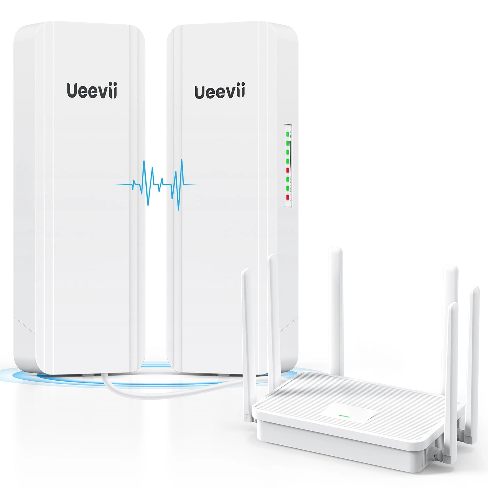 UeeVii CPE5824 - 5KM Gigabit + WR3000K - AX3000 WiFi 6