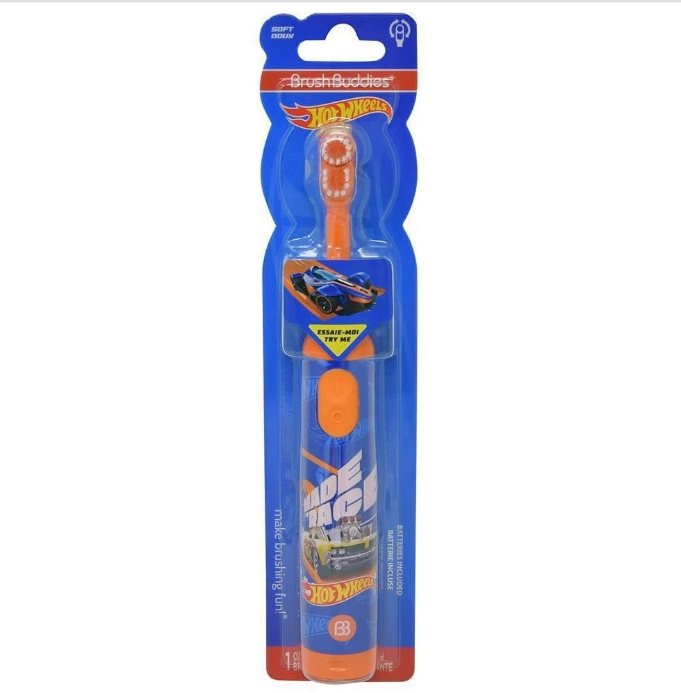 Hot Wheels Electric Toothbrush - 1 Count Battery Powered