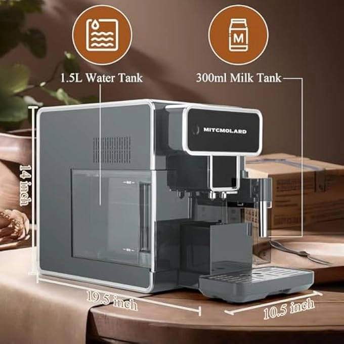 CM1001 - Bean to Cup Grinder Milk Frother