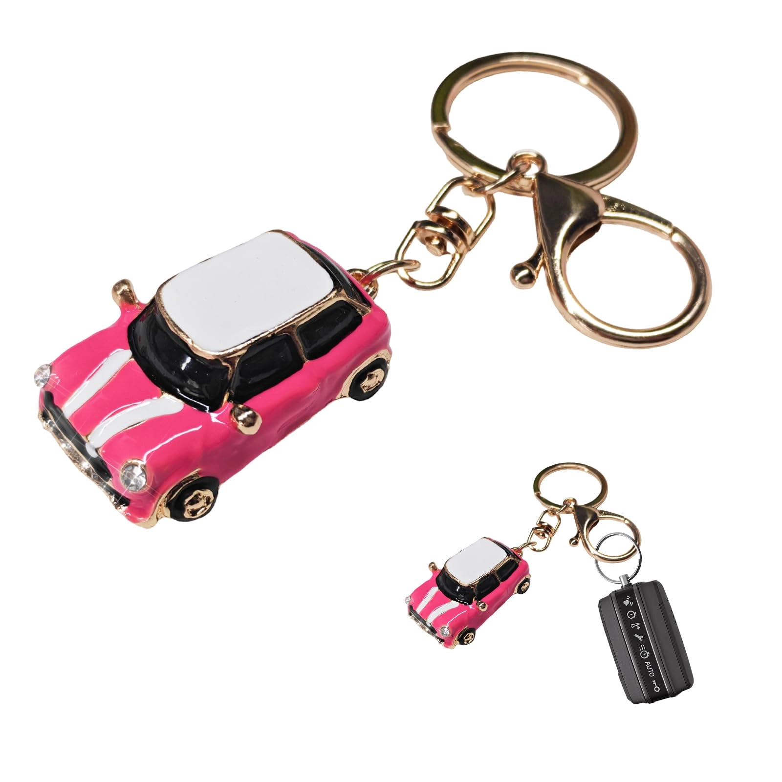 xjvss Car Model Rhinestone Keychain - Vehicle