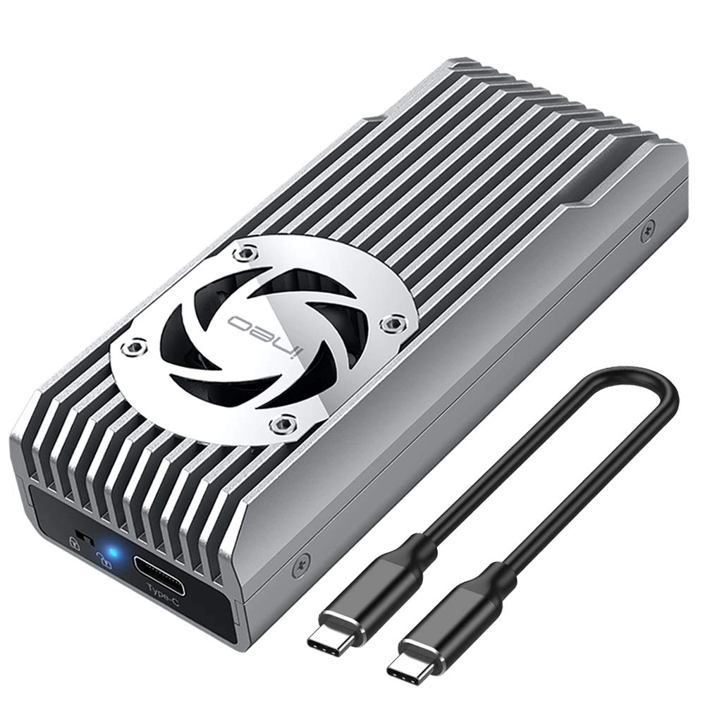 INEO M.2 NVMe SSD Enclosure - USB 3.1 M.2 NVMe / PCle SSD M Key