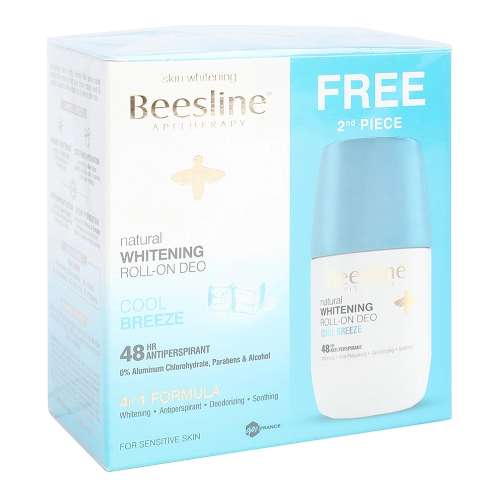 Beesline Whitening Roll-On Deo - Cool Breeze 2 x 50ml