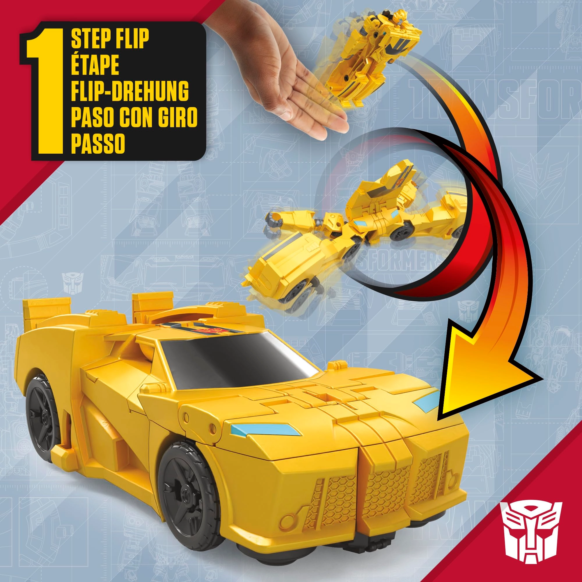 1-Step Flip Heroes - 1-Step Transformers (3-Pack)