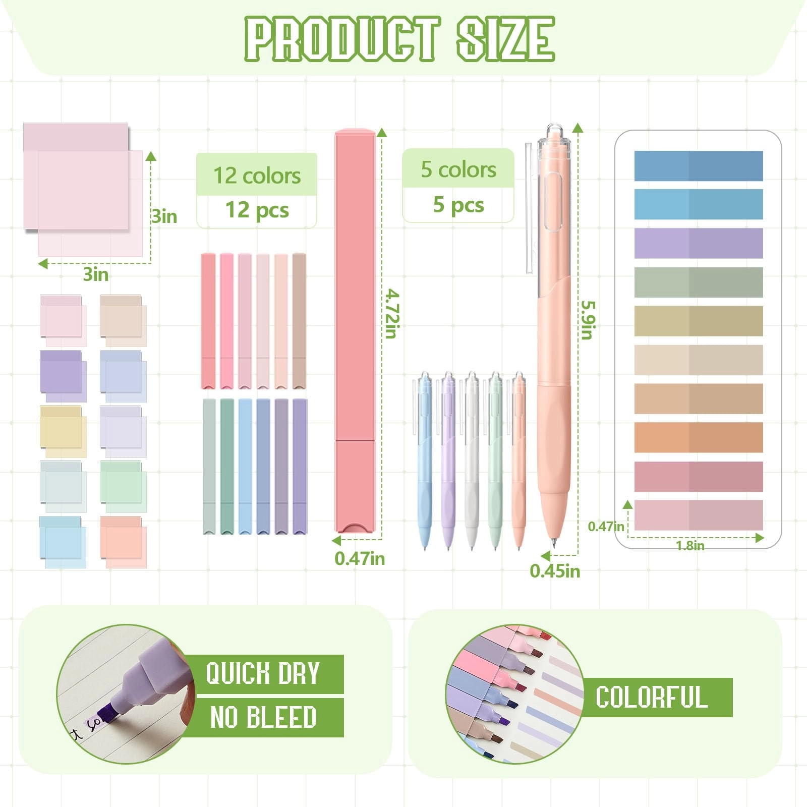 Book Annotation Kit - 39 Pcs
