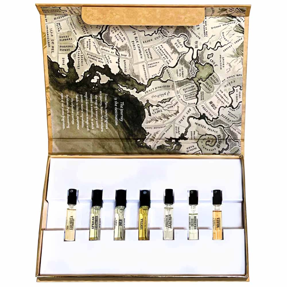 memo Inle - Eau de Parfum 1.5 ml + French Leather + Marfa + Lalibela + Irish Leather + Iberian Leather + African Leather