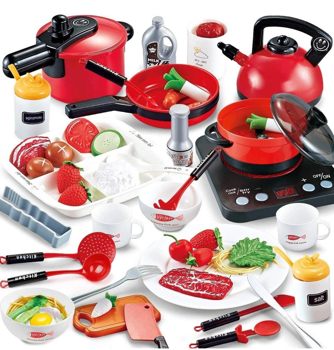 Gulf Store Kids Kitchen Play Set - Utensils & Accessories Role Play (371475231573)