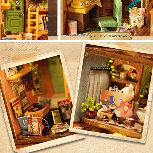 Miniature Wooden Dollhouse Furniture Kit - Creative Room 1:24