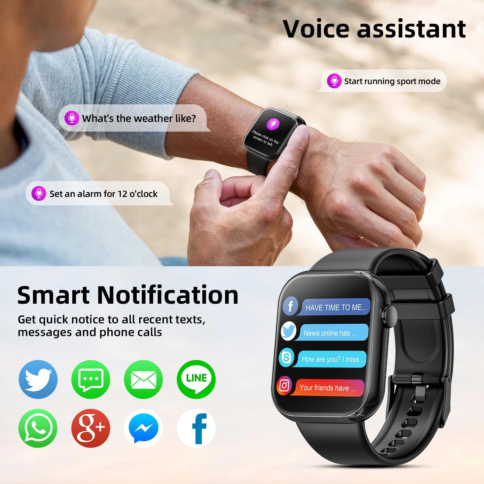 Smart Watch Metal