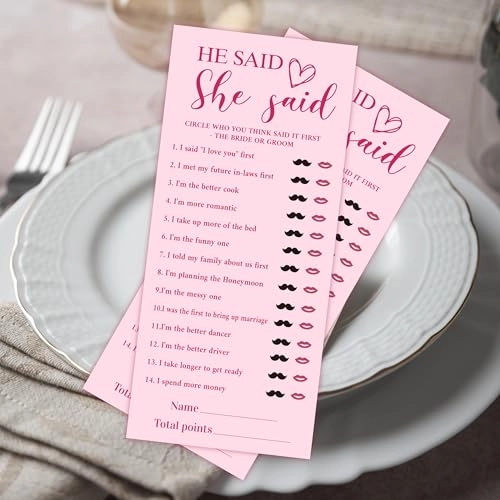 Bridal Shower Game Cards - 16 years and up 25 piece(s)