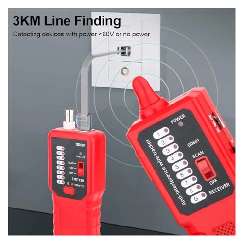 Network Cable Tester - 3in1 Multimeter Visual Fault Locator