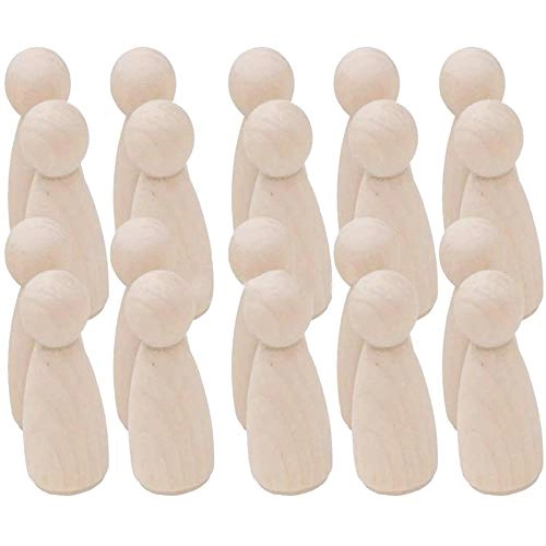 Wooden Peg Doll - 20 pcs