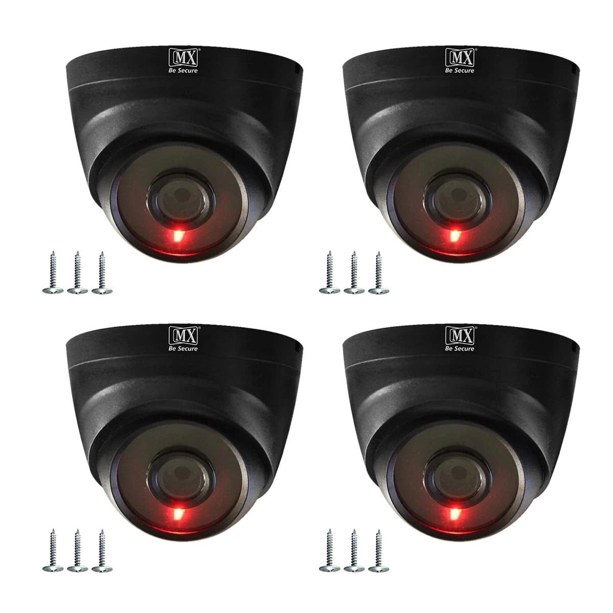 CCTV Camera Dome Cameras - Fake Battery Operated Red LED