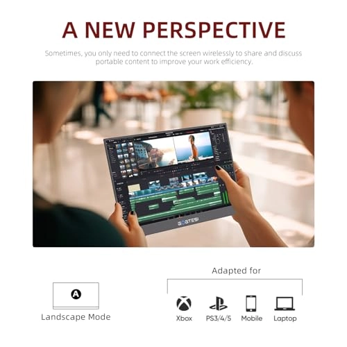 Wireless Portable Monitor - 15.6-wireless 15.6 Inches 1920x1080