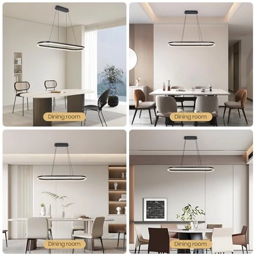 LED Oval Chandelier - 100cm