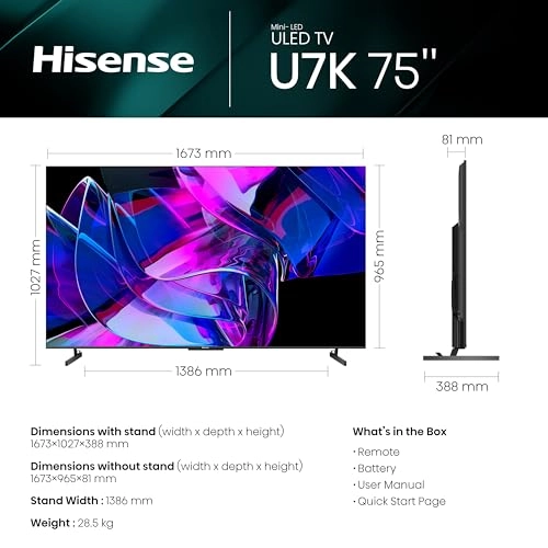 (Renewed) 75U7K - 75-Inch