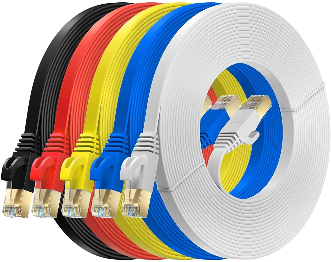 FEDUS Cat6 Flat Ethernet Cable - 2M/6.5Ft