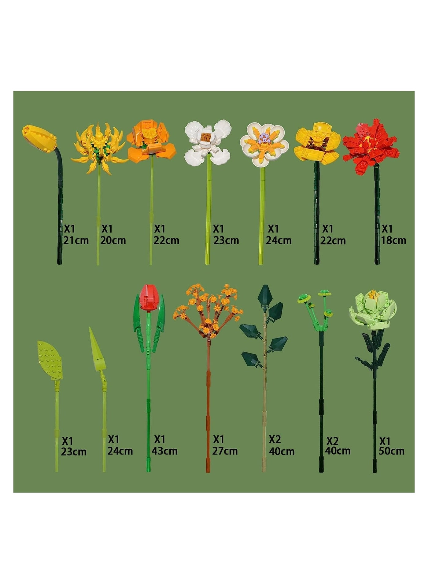 Flower Bouquet Building Blocks - ABS plastic