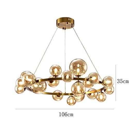 Edison Lamp Shade - G9 Electroplating bronze and amber