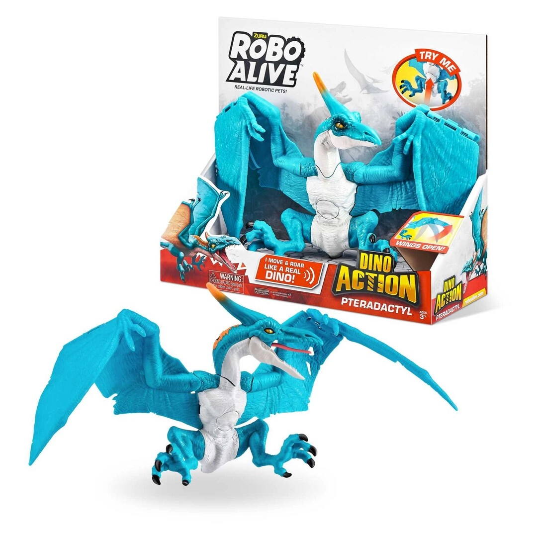 Robo Alive Series 1 Pteradactyl - Dino Action 3x AG13/A76/LR44
