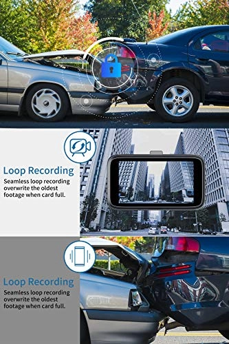 Dash Cam Front and Rear - 1080P FHD