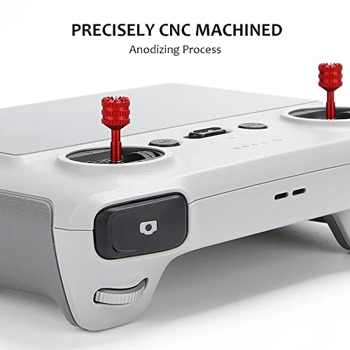 Mini 3 Pro Joysticks - 2 Pairs Aluminum Red+Gray