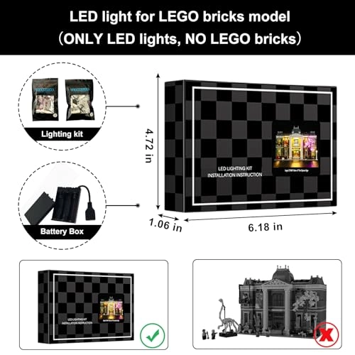 LED Light for LEGO Icons Natural History Museum 10326