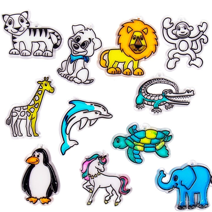 Horizon Group USA Made By Me Animal Suncatcher Refill Pack - 12 pk Multicolor