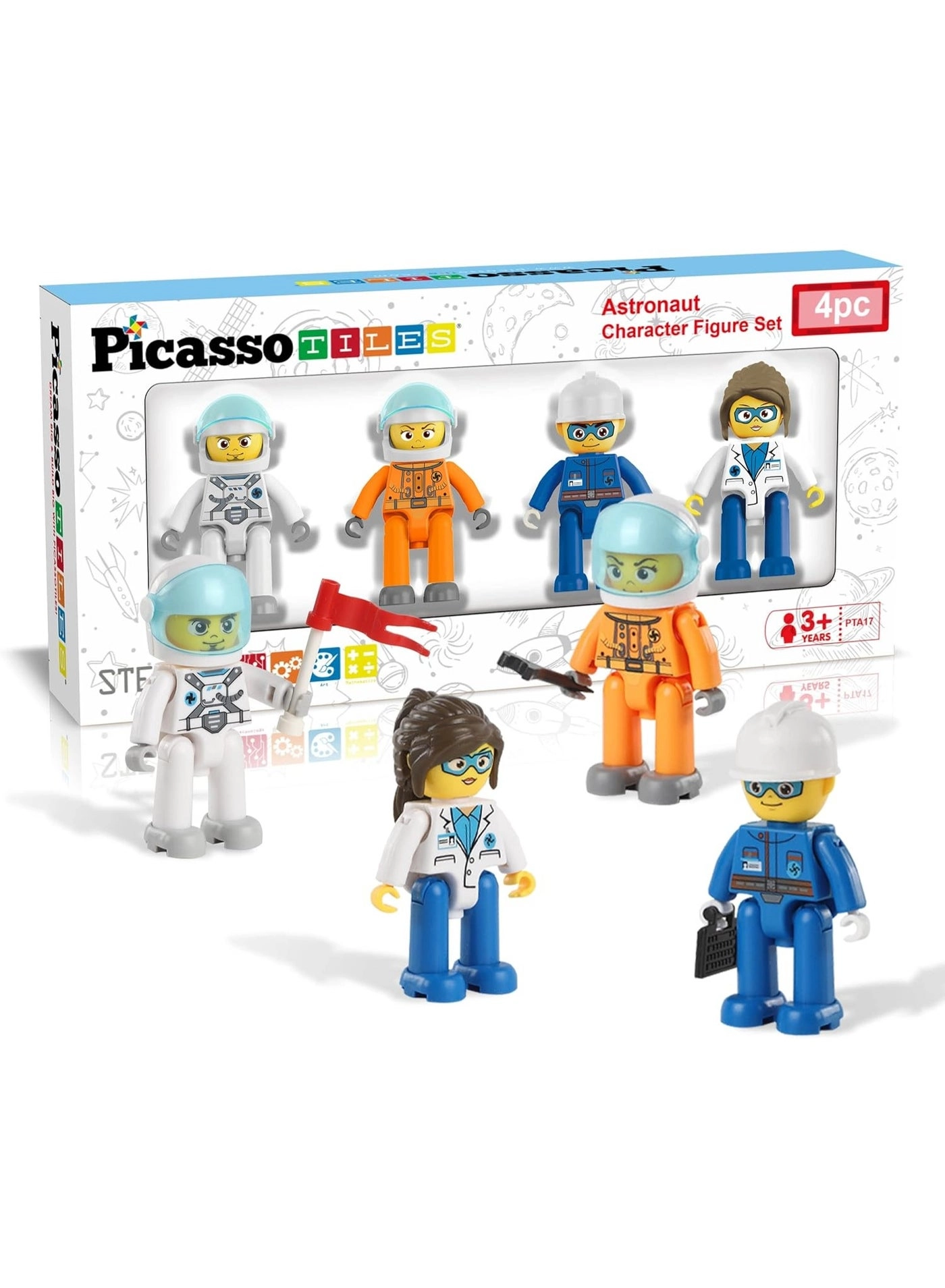 PTA17 - Astronaut 4 pcs