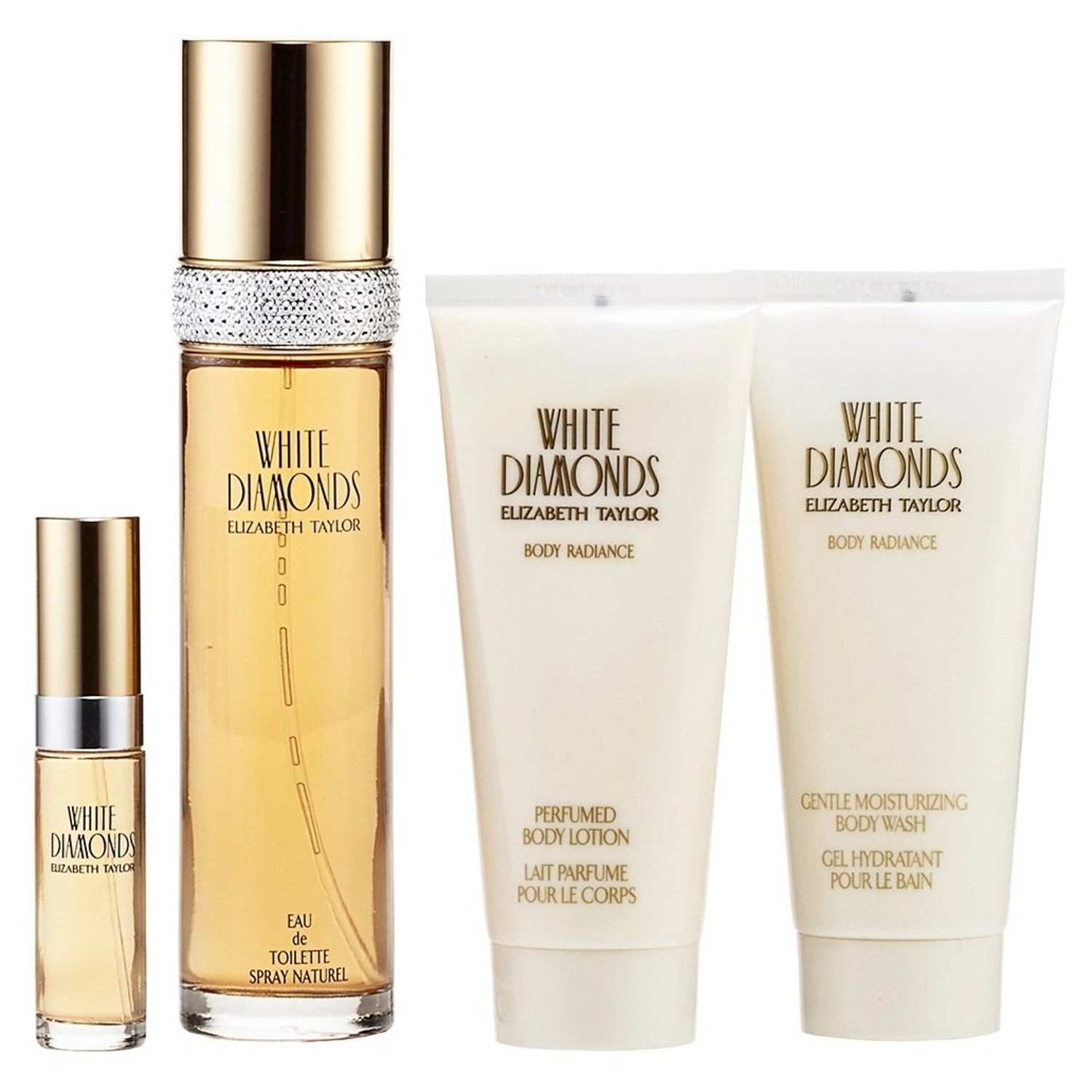 White Diamonds - 100ml EDT + Body Lotion - 100ml + Body Wash - 100ml