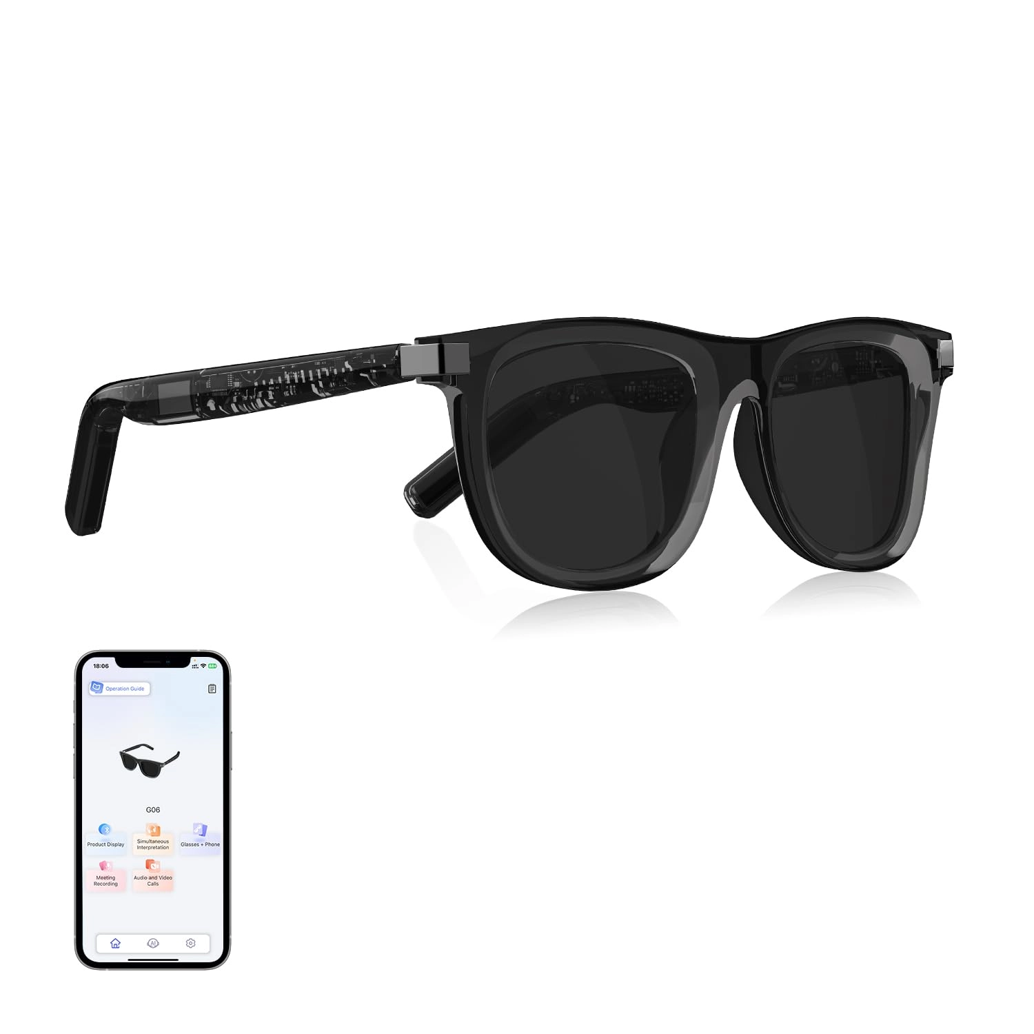 G06 Smart Glasses - Polarized Bluetooth 5.3