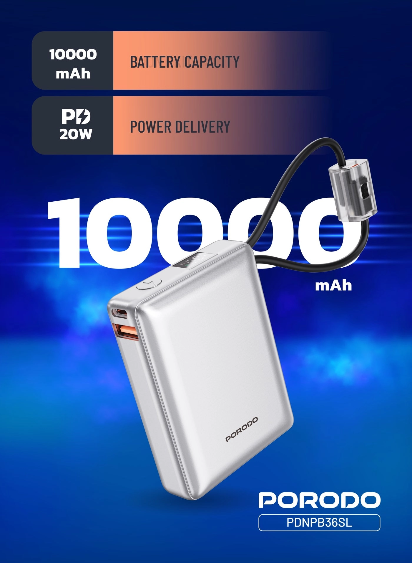 PDNPB36 - 10000mAh 20W Fast-Charging