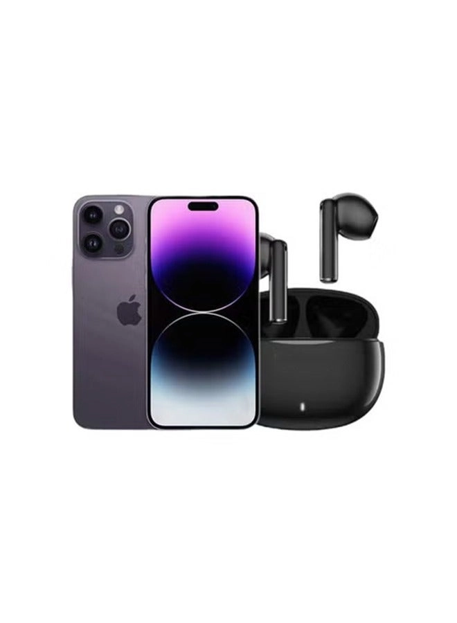 (Renewed) iPhone 14 Pro - 128GB + E310 True Wireless Stereo Earbuds