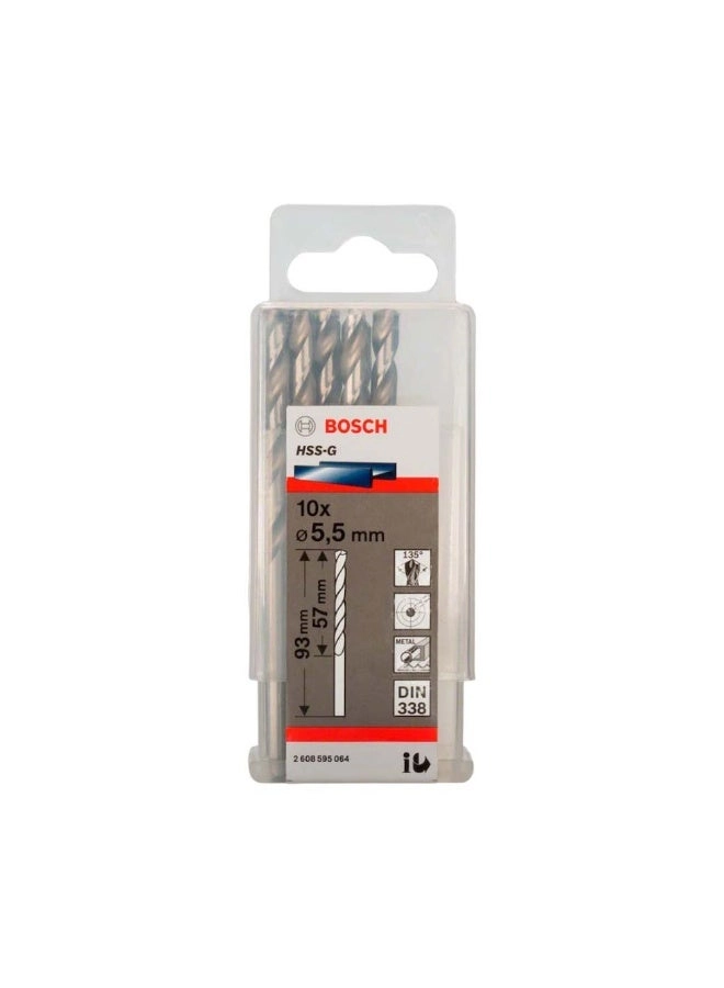 HSS-G Metal Drill Bits - 10 piece(s) Cobalt 5.0 mm