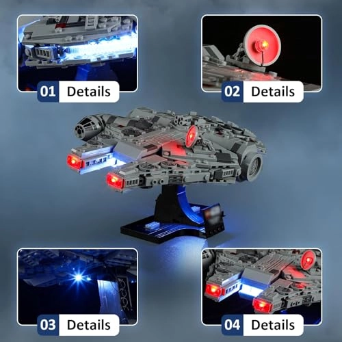 LED Light Kit for LEGO 75375 Millennium Falcon Set