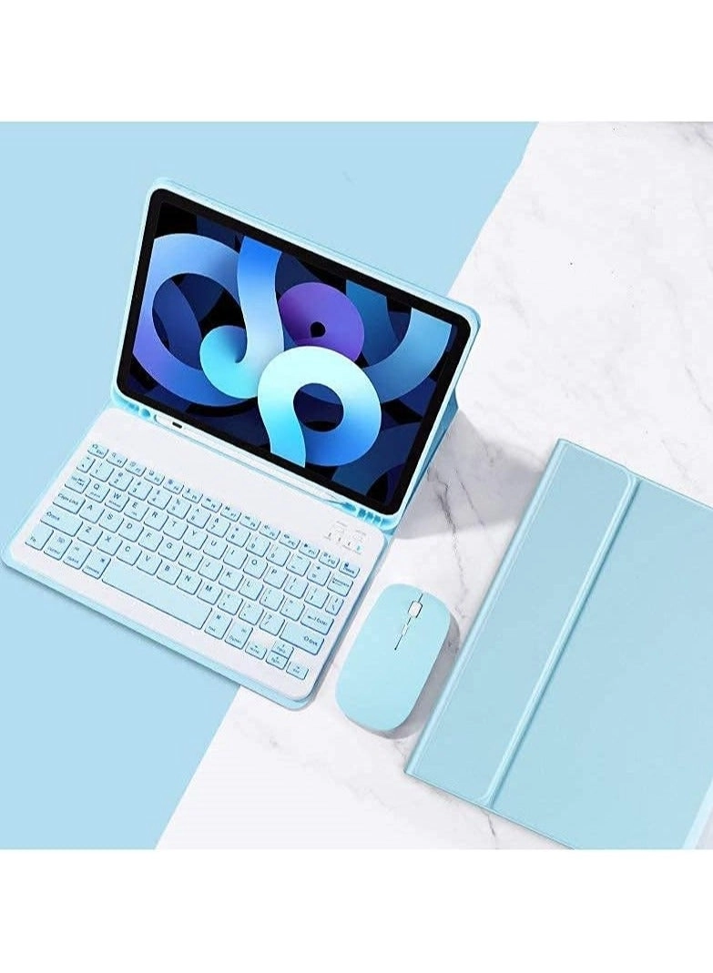 Generic Keyboard Case with MousePencil Holder for iPad 10.2/ iPad 8th Generation/iPad 7th Gen - Arabic