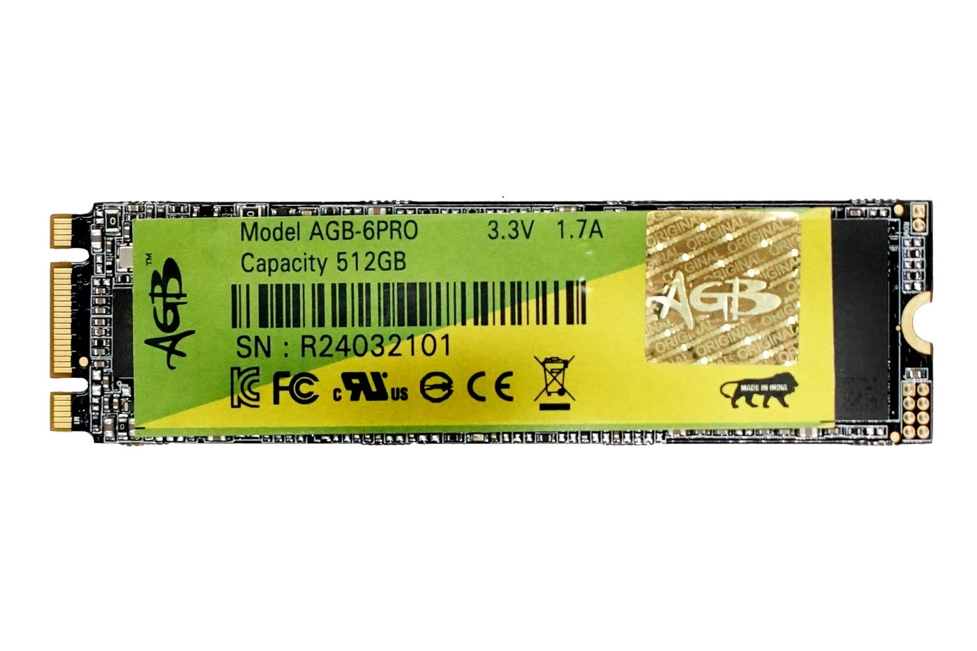 AGB M.2 SATA TLC - 512GB 2280