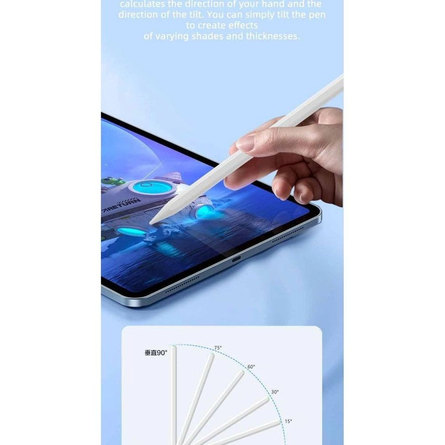 Palm Rejection Magnetic iPad Pencil