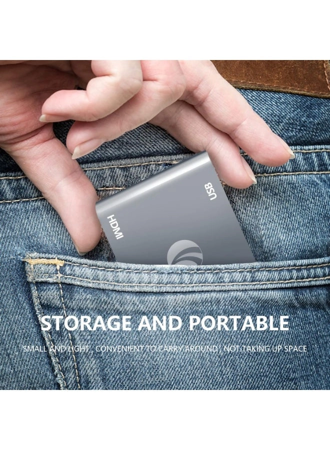 USB C to HDMI VGA Hub - 5-in-1 4K USB 3.0