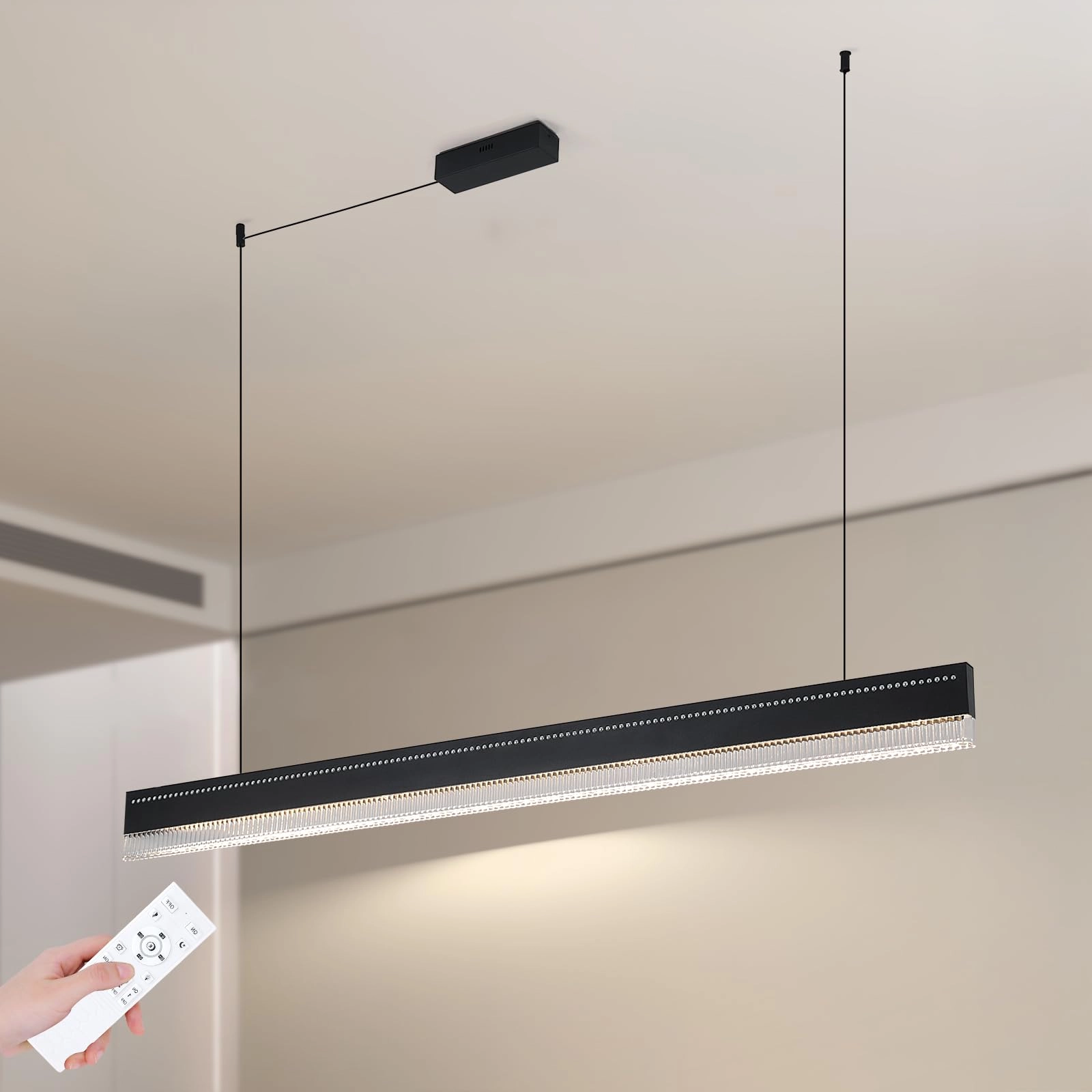 Modern LED Strip Chandelier - up to 100cm