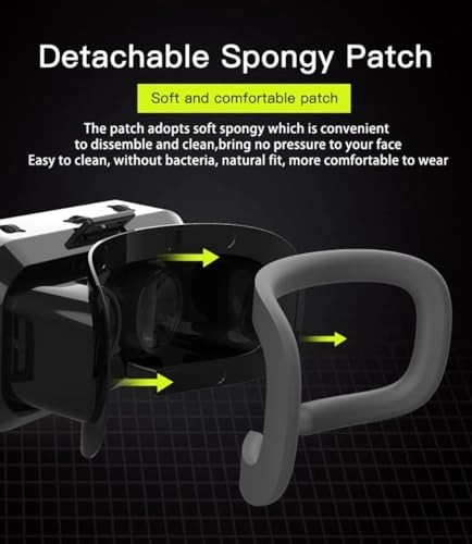 Headset 3D Glasses - 4.7-7.2 inch Adjustable Lens