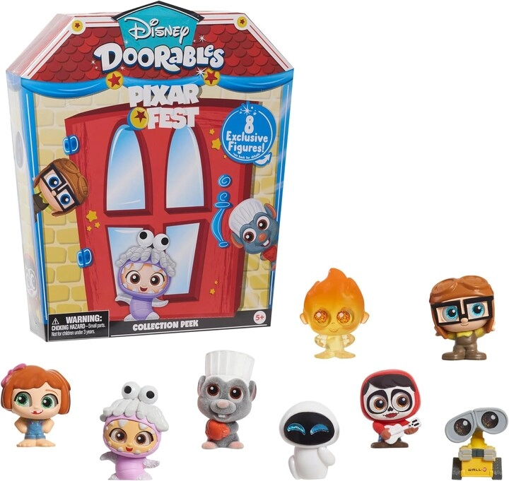 COLOR LAND CHILDRENS TOYS CENTER LLC Doorables Pixar Fest Collection Peek - Ages 5+ 8 pcs