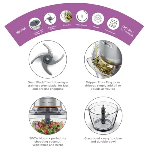 Glass Chopper - 0.6 Liters