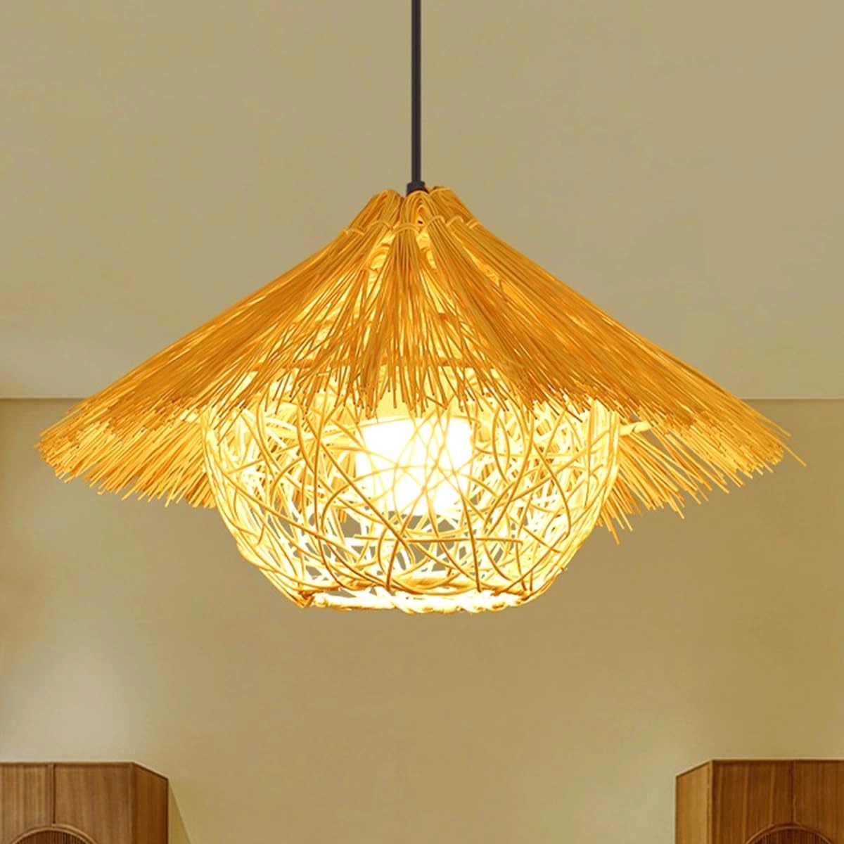 Yoouu Bamboo Chandelier - Dimmable
